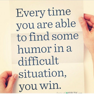 Find Humor in a Difficult Situation