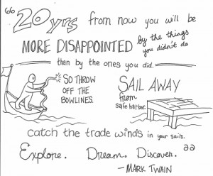 Commission: Mark Twain Quote