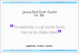 Exactly what it sounds like – quotes from YA books. Great for ...