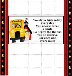 School Bus Driver Poems http://wrapsbydenise.com/index.php?main_page ...