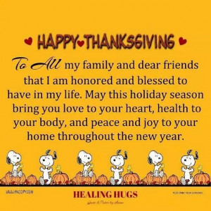 Happy Thanksgiving Family ad Friends