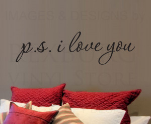 Wall-Decal-Sticker-Quote-Vinyl-Decorative-P-S-I-Love-You-Marriage ...
