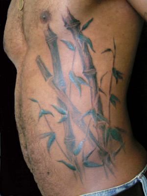 Bamboo Tattoo On Side