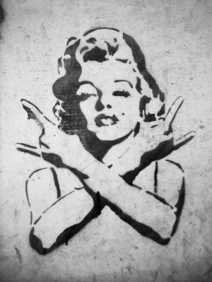 stencil de Marilyn Monroe