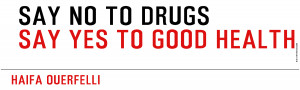 title say no to drugs text say no to drugs say yes to good health ...