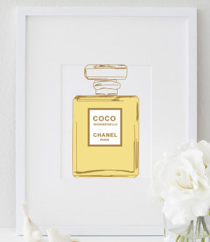 ... COCO Chanel Perfume Bottle Print Chanel Logo Chanel Quote