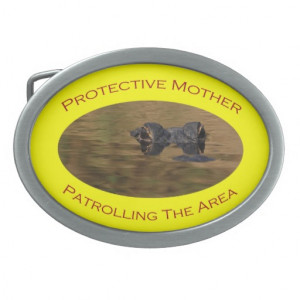 Protective Mother Oval Belt Buckle