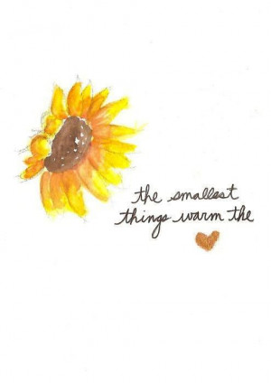 the smallest things warm the heart ♥