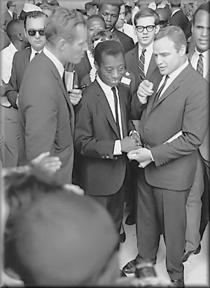 ... Marlon Brando (right) for Civil Rights March on Washington D.C., 1963