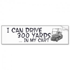 Golfing Drive bumpersticker