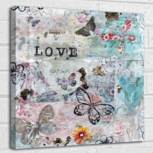 Home · Canvas Art · Abstract Art · Happy Love quote canvas art