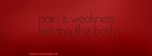pain is weakness cover