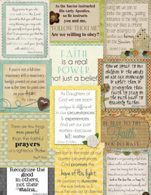 ... LDS Ideas: {Conference Preserves} April 2013 Conference Quote Cards