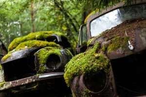 Eerie Classic Cars Graveyard At Abondaned Old Cars Junk Yard 12