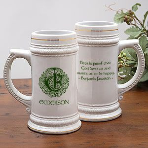 Famous Irish Quotes Personalized Ceramic Beer Stein - 5158