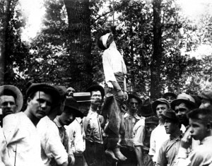 Leo Frank’s body hanging to a tree at Marietta, Georgia, after he ...