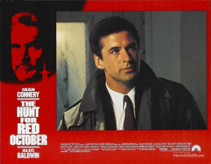 hunt for red october lobby card with alec baldwin the hunt red october ...