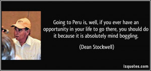 More Dean Stockwell Quotes