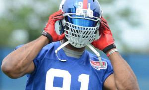 Justin Tuck's Facemask