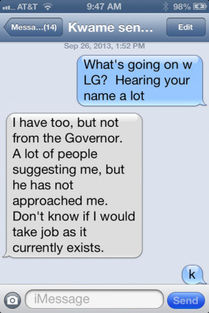 And here’s what he told me via text…