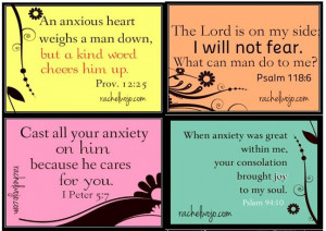 Bible verses about anxiety.