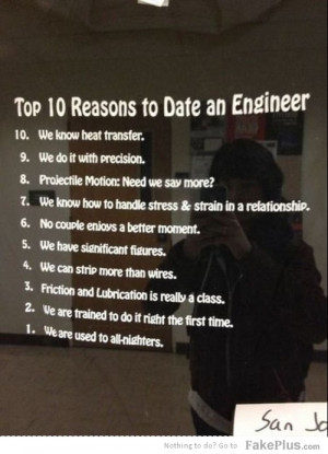 top 10 reasons to date an engineer
