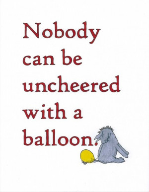 Love it! Two of my favorite things Eeyore and Balloons. :-)