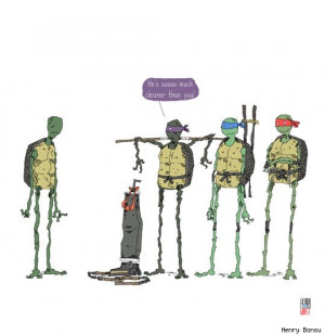 ... Henry Bonsu Still Hates Ninja Turtle Michelangelo So Much, Guys [Art