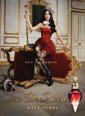 Katy Perry reigns in the advert for her Killer Queen perfume. The ...