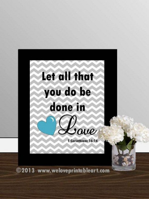 ... Christian wall decor poster, Inspirational quote - Gray Chevron Sign 1