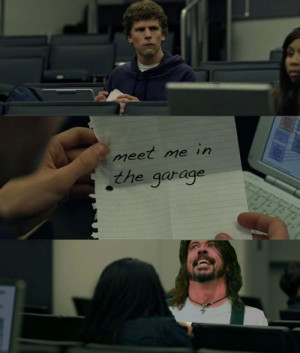 dave grohl, film, funny, garage, social network