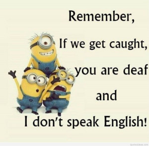 Funny minions cartoons quotes on images