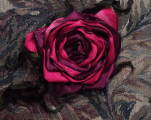 The Rose Came From The Thorn. Rumi Quote. Original Fiber Art Wall ...