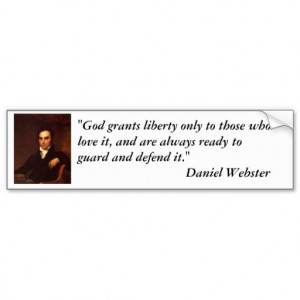 Zazzle Daniel Webster Quotes Bumper Sticker