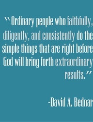 David A. Bednar quote - #Consistency #Results #Success