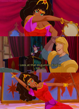 tagged esmeralda frollo phoebus disney hunchback of notre dame quotes ...
