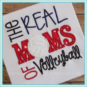 Real MOMS of Volleyball Applique