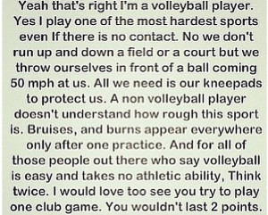Im A Player Quotes I am a volleyball player