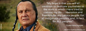 2009 - Russell Means Comments on Obama's Nobel Peace Prize