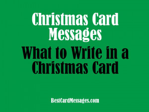 Christmas Card Messages