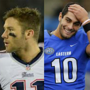 Julian Edelman (#11) and Jimmy Garoppolo (#10), why don’t you just ...