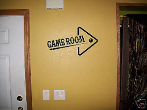 Game Room Wall Decor Pool Table Vinyl Sticker Decal For Sale