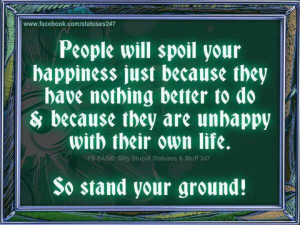 Stand your ground...
