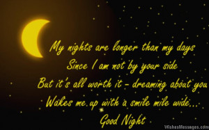 ... dreaming about you wakes me up with a smile mile wide…Good night