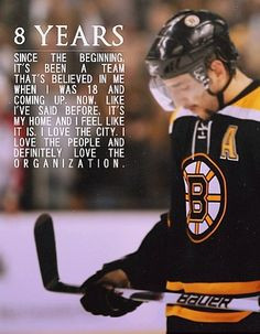 ... classiest NHL player and my FAVORITE ever!! #nhl #hockey #quotes More
