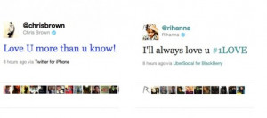 ... di fiamma fra Rihanna e Chris Brown? Messaggi d'amore su twitter