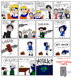 Old Naruto Abridged comic by gejimayo