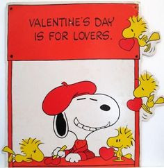 snoopy valentine's day | Snoopy and Woodstocks Valentine's Day Poster ...