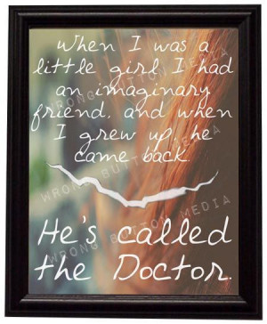 Doctor Who Amy Pond 11th Doctor Inspirational Art Print
