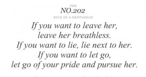Rules of a Gentleman